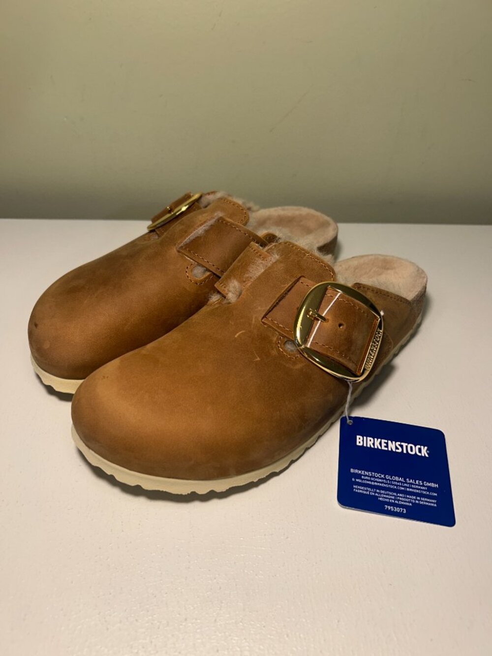 Birkenstock Boston Big Buckle Shearling Clogs